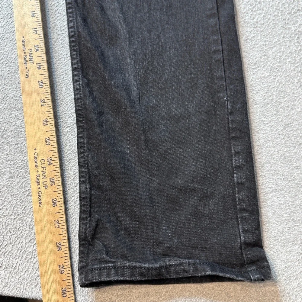 Levi's 505 Jeans Mens 40x32 Black Regular Fit Straight Leg Stretch WaterLess